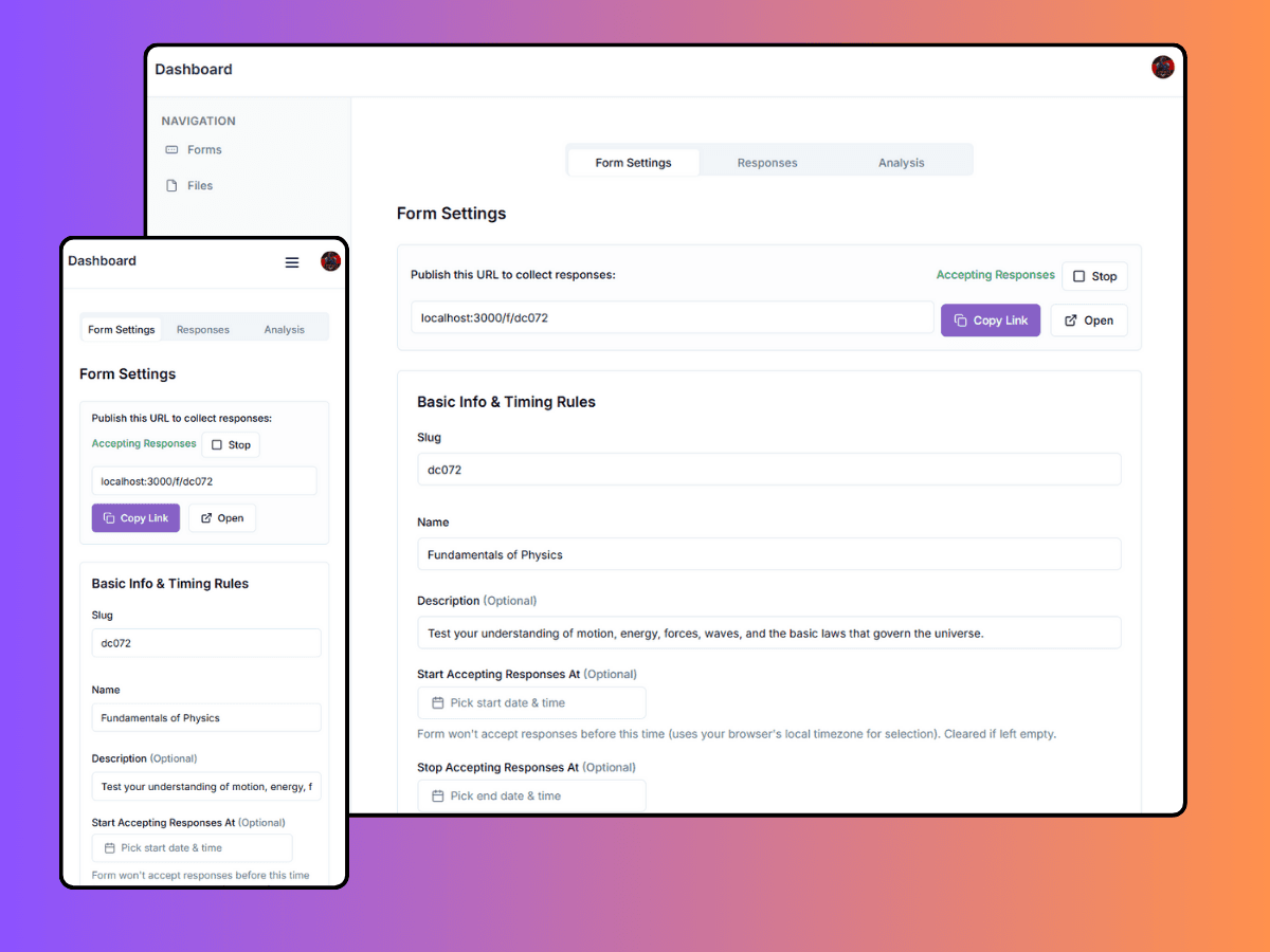 VidhaRith Analytics Dashboard